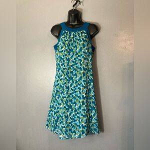 Ann Taylor Loft Teal and green Lightweight Dress